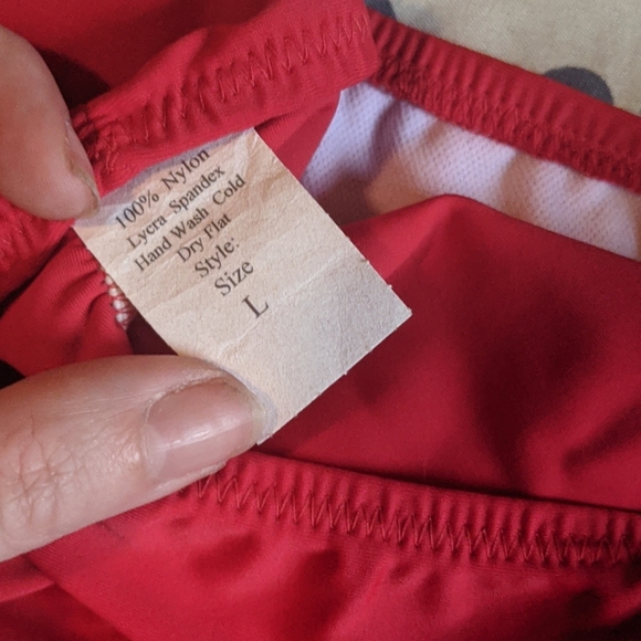 Ava red bikini set medium top large bottom - Picture 4 of 5